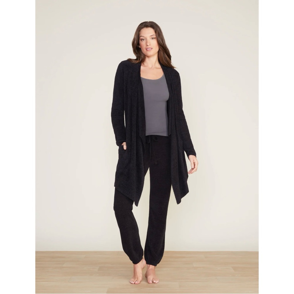 Barefoot Dreams Black CozyChic Lite Island Wrap Cardigan